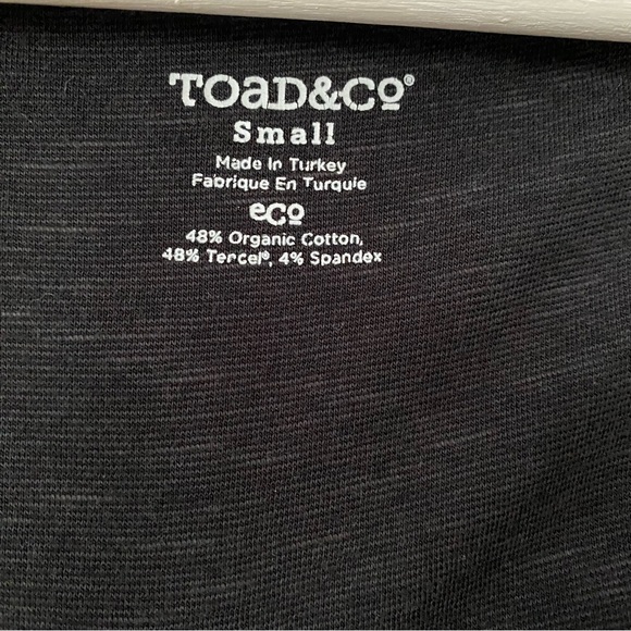 Toad&Co Rosemarie Charcoal Heather Grey Pull-on Casual Cap Sleeves Dress S - Picture 10 of 11